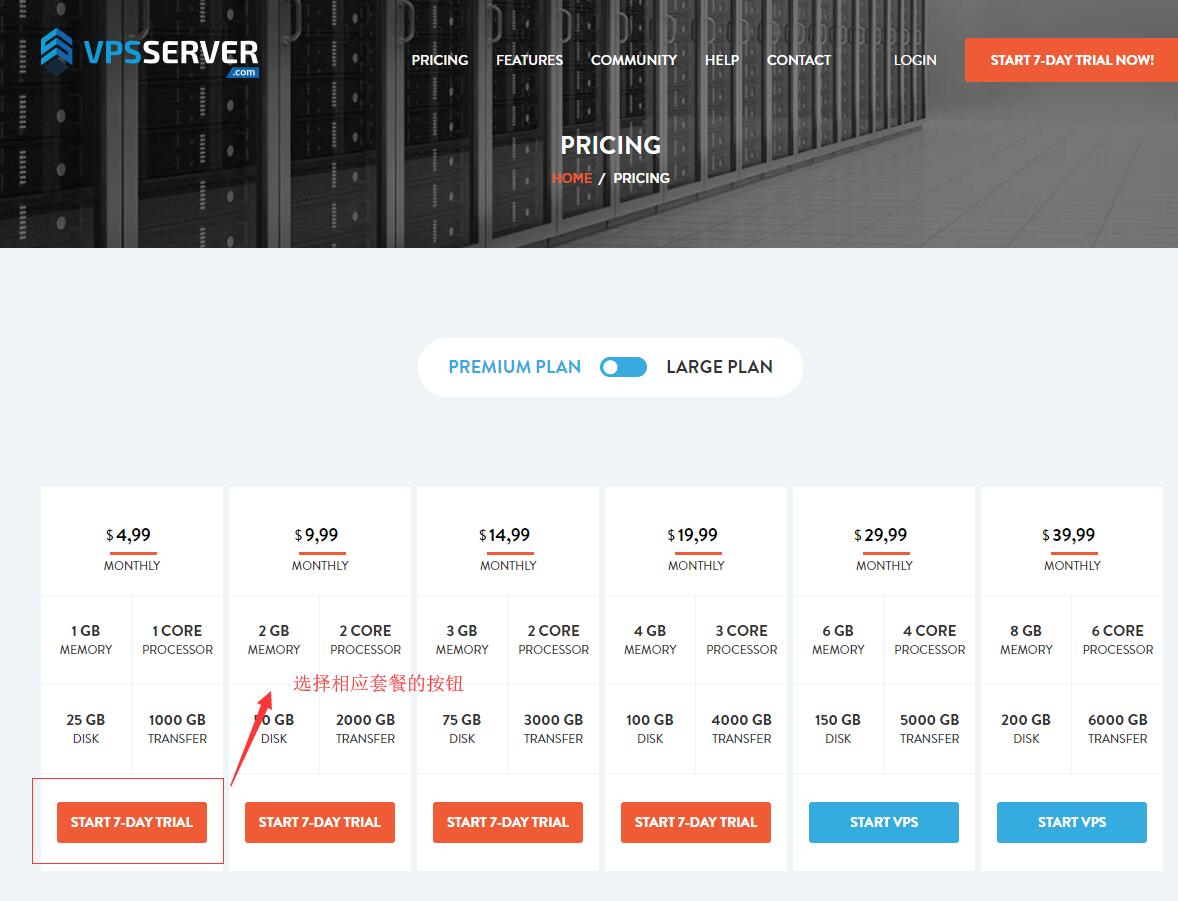 高性价比的美国VPS VPSServer 新手购买教程